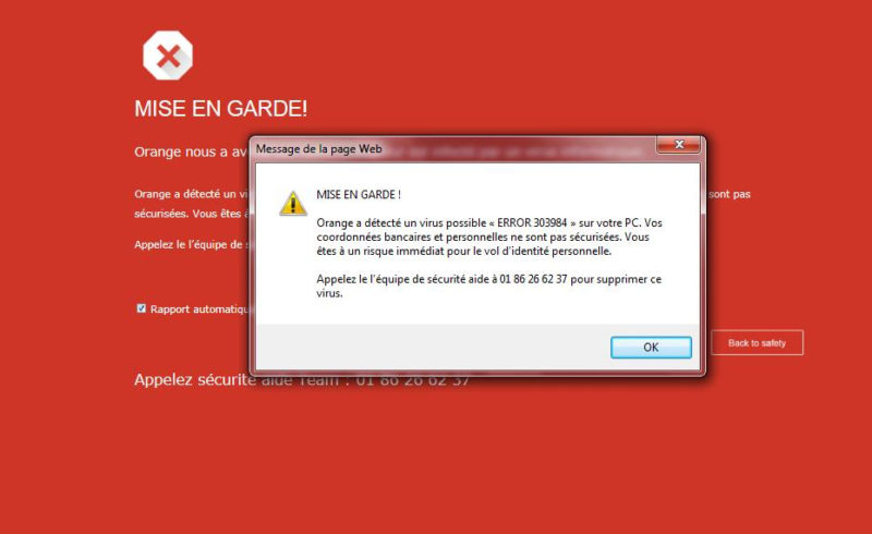Arnaque au support téléphonique